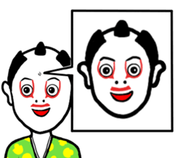 Kabuki Boy2 sticker #13284923