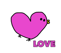Heartbird sticker #13285124