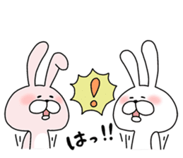 Happy to kiss! Lover rabbits -2- sticker #13285546