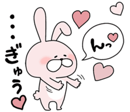 Happy to kiss! Lover rabbits -2- sticker #13285553