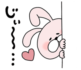 Happy to kiss! Lover rabbits -2- sticker #13285568