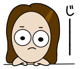 Big Eyes Japanese Girl's Daily Routine sticker #13285896