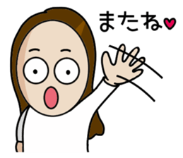 Big Eyes Japanese Girl's Daily Routine sticker #13285901