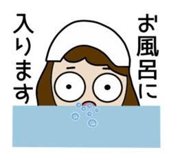 Big Eyes Japanese Girl's Daily Routine sticker #13285909