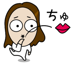 Big Eyes Japanese Girl's Daily Routine sticker #13285918