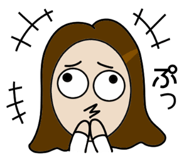 Big Eyes Japanese Girl's Daily Routine sticker #13285919