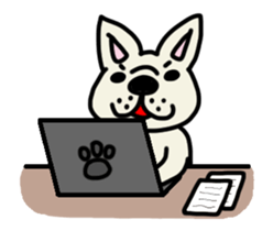 Animation sticker, French bulldog. sticker #13286383