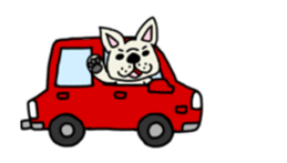 Animation sticker, French bulldog. sticker #13286385