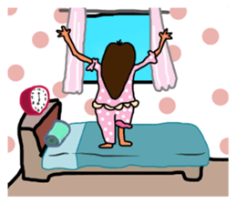 Stickers of Good morning and Good night sticker #13287132