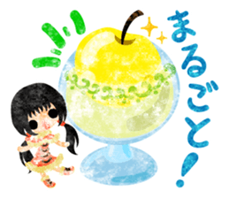 Pretty little people and apples sticker #13287801