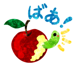 Pretty little people and apples sticker #13287807