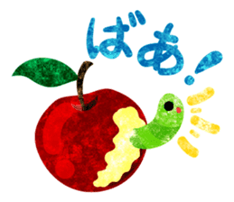Pretty little people and apples sticker #13287807