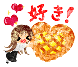 Pretty little people and apples sticker #13287812