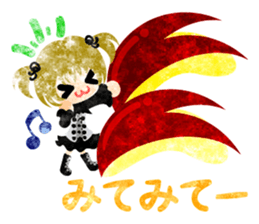 Pretty little people and apples sticker #13287820