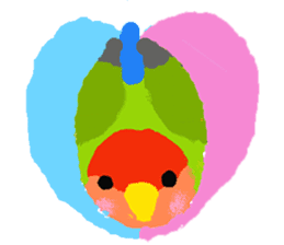 Beloved Rosy-faced lovebird sticker #13288062