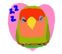 Beloved Rosy-faced lovebird sticker #13288063