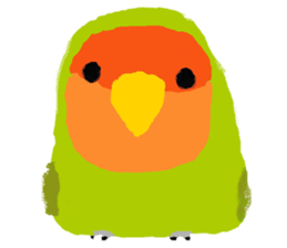 Beloved Rosy-faced lovebird sticker #13288064