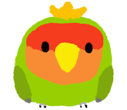 Beloved Rosy-faced lovebird sticker #13288066