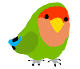 Beloved Rosy-faced lovebird sticker #13288067