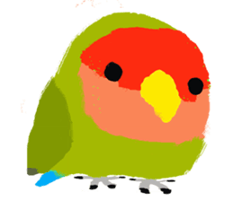 Beloved Rosy-faced lovebird sticker #13288068
