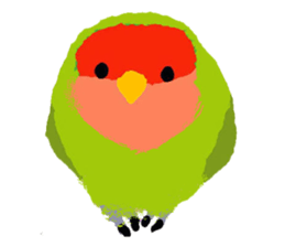 Beloved Rosy-faced lovebird sticker #13288069