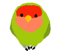 Beloved Rosy-faced lovebird sticker #13288069