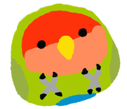 Beloved Rosy-faced lovebird sticker #13288072
