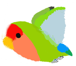 Beloved Rosy-faced lovebird sticker #13288073