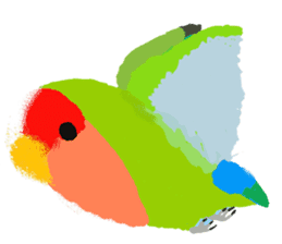 Beloved Rosy-faced lovebird sticker #13288073