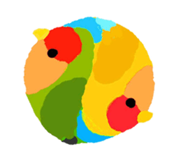 Beloved Rosy-faced lovebird sticker #13288074