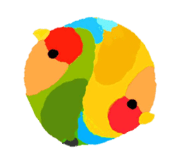 Beloved Rosy-faced lovebird sticker #13288074