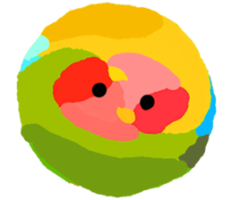 Beloved Rosy-faced lovebird sticker #13288075