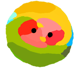 Beloved Rosy-faced lovebird sticker #13288075
