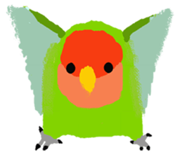 Beloved Rosy-faced lovebird sticker #13288076