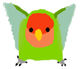 Beloved Rosy-faced lovebird sticker #13288076