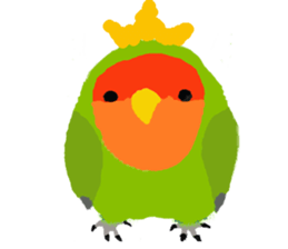 Beloved Rosy-faced lovebird sticker #13288077