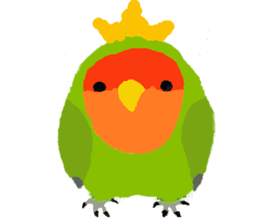 Beloved Rosy-faced lovebird sticker #13288077