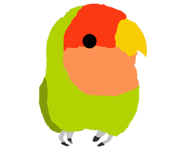 Beloved Rosy-faced lovebird sticker #13288078