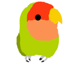 Beloved Rosy-faced lovebird sticker #13288078