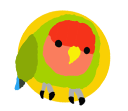 Beloved Rosy-faced lovebird sticker #13288080