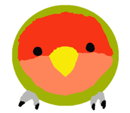 Beloved Rosy-faced lovebird sticker #13288083