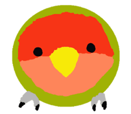 Beloved Rosy-faced lovebird sticker #13288083