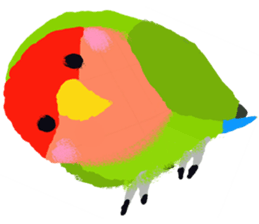 Beloved Rosy-faced lovebird sticker #13288084