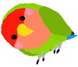 Beloved Rosy-faced lovebird sticker #13288084