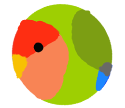 Beloved Rosy-faced lovebird sticker #13288085