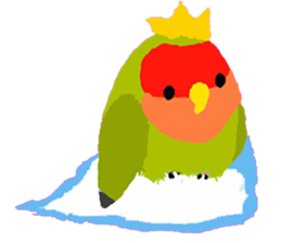 Beloved Rosy-faced lovebird sticker #13288087