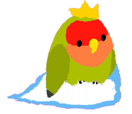 Beloved Rosy-faced lovebird sticker #13288087