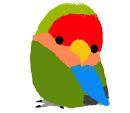 Beloved Rosy-faced lovebird sticker #13288088