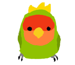 Beloved Rosy-faced lovebird sticker #13288091