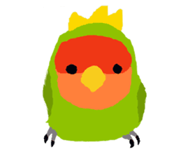 Beloved Rosy-faced lovebird sticker #13288091
